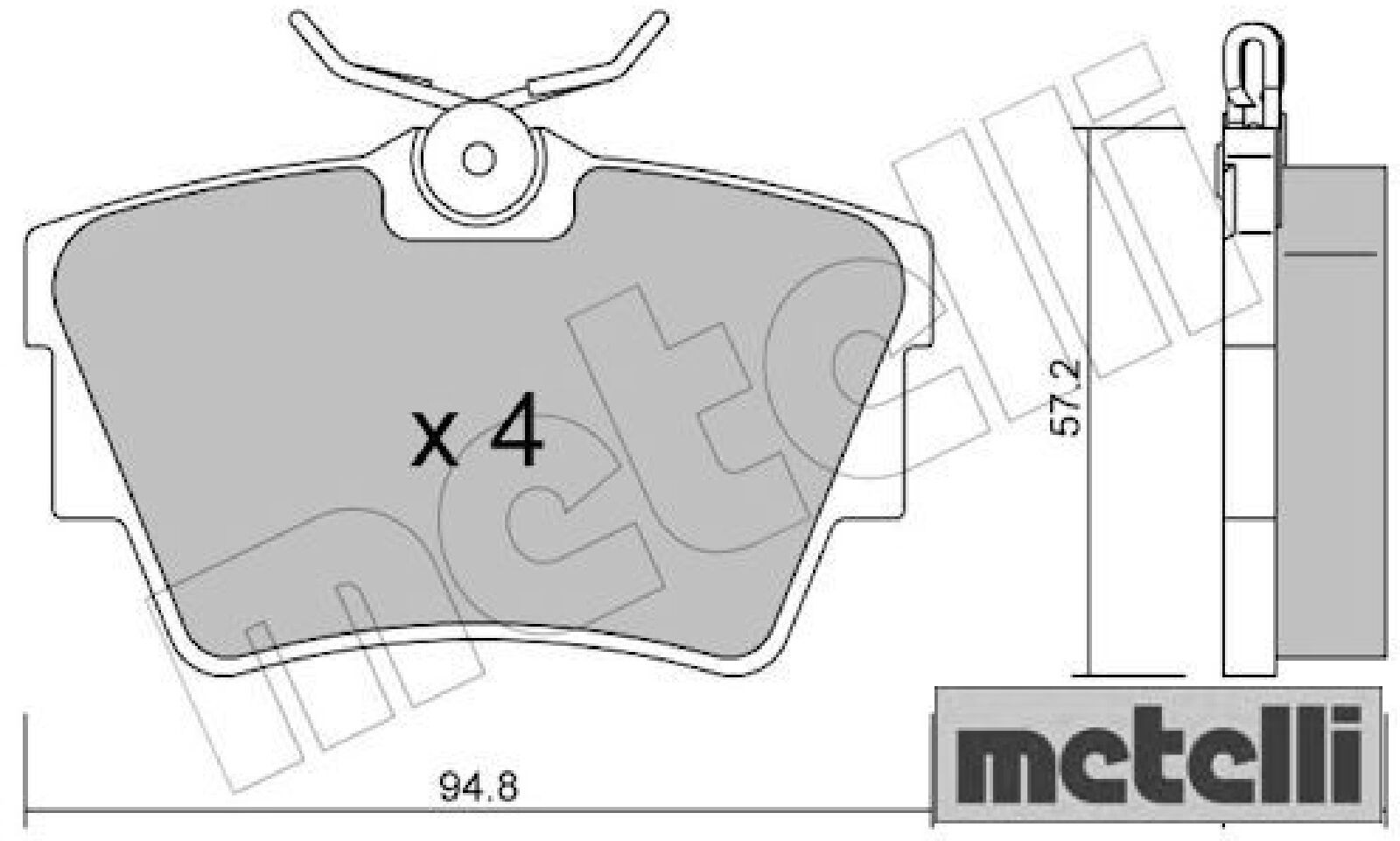 metelli 22-0635-0 Bremsbelagsatz für Scheibenbremse Bremsbelagsatz