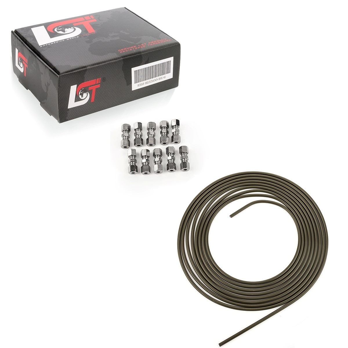 5M Steel Line Brake Line Pipe With 10 Quick Connectors 4.75Mm For Porsche