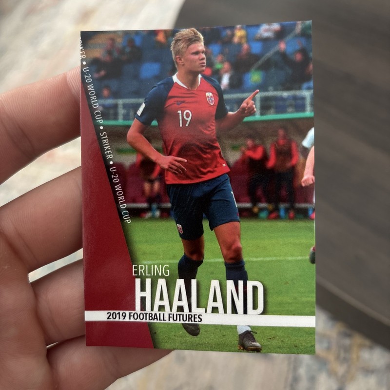 2019 Football Futures Erling Haaland Rookie Card RC #19 Manchester City Mint.