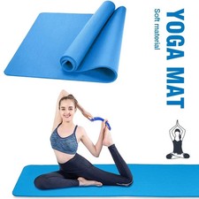 Extra Thick 4mm Exercise Yoga Pilates Mat Gym Fitness
