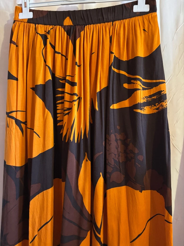 CAROLL jupe longue taille M ou 38 orange marron - Photo 2/4