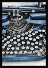 Intimate Vintage Typewriter Framed Wall Art Poster Canvas Print Picture thumbnail