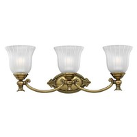 Elegante Wandleuchte Bad Aus Messing Glas IP44 Jugendstil Wandlampe Edelina