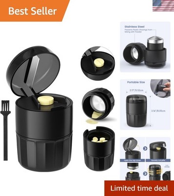   3-in-1 Pill Crusher Pills Grinder, Pill Crushers Fine Powder with Stainless...