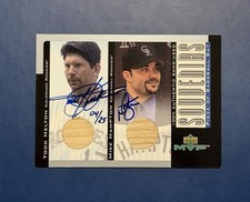 2001 Upper Deck MVP Souvenirs Mike Hampton Todd Helton Bat Autograph #/25