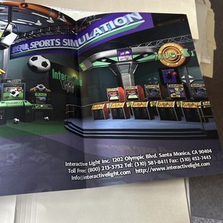 Nos Original factory Savage Quest Interactive Light 3 Page arcade Game Flyer