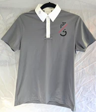 Cavalleria Toscana CT Team S/S Jersey Competition Polo POD274 JE022 XS GRAY
