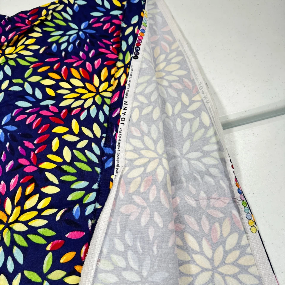 Tela acolchada vintage Joann púrpura floral tie dye algodón 51x68 1,8 yardas Foto 4 de 4