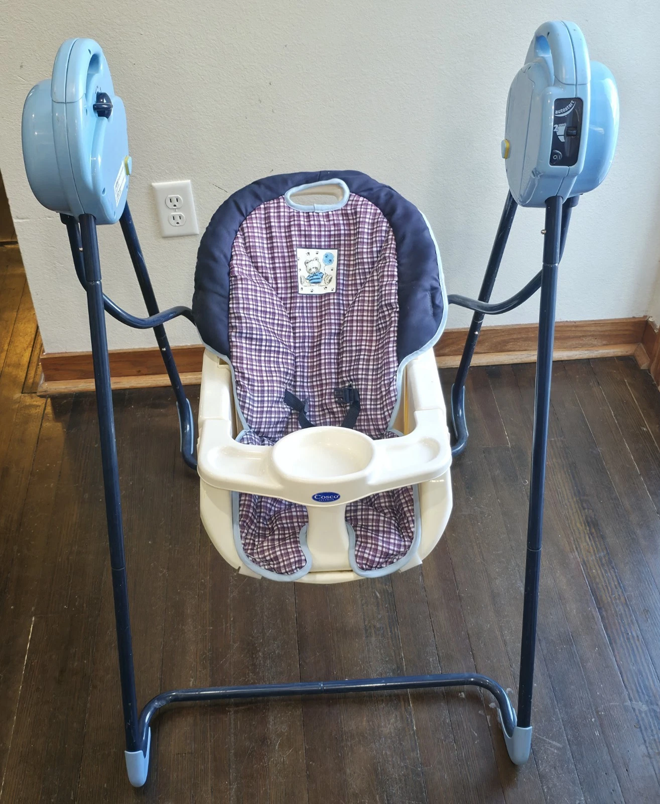 Vtg Cosco Plaid Infant Swing Gentle Motion Swing
Opens in a new window or tab