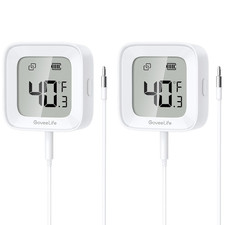 Freezer Thermometer Alarm 2 Pack, Smart Bluetooth Temperature Monitor Sensor for