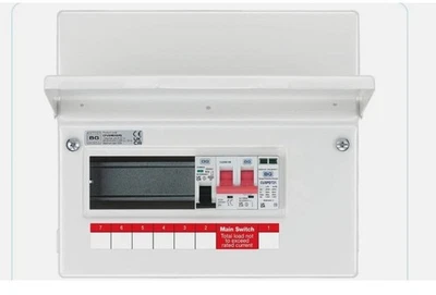BG Fortress Circuit Protection Metal Consumer Unit 9 Mod - 5 Way With SPD
