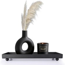 Rec Bla Matte Metal Tray, Suit for Candle Holder, Vanity Decor
