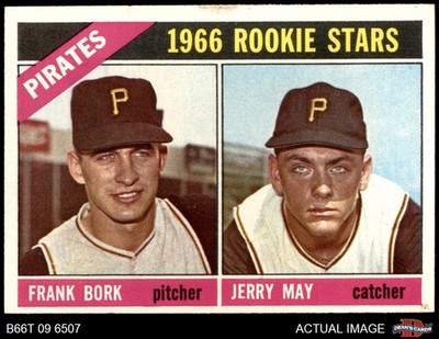 1966 Topps #123 Jerry May / Frank Bork Pirates RCs RC 6 - EX/MT