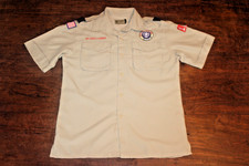 Boy Scouts of America BSA Youth Shirt Tan X-Large Vented Poly Microfiber Glued
