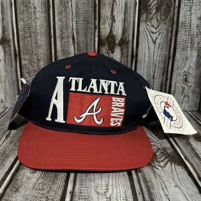 Rare VTG 1990s Drew Pearson  Clutch Player  Atlanta Braves Snapback Hat NEW!