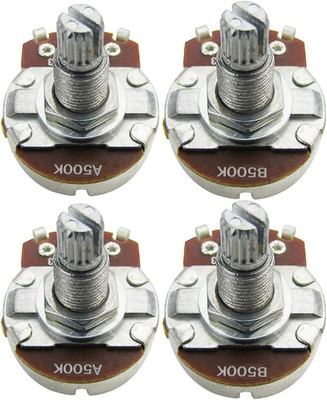 Fleor 4 Stck. Volle Größe A500K B500K Potentiometer Gitarre Ton Lautstärkeregler Potis D