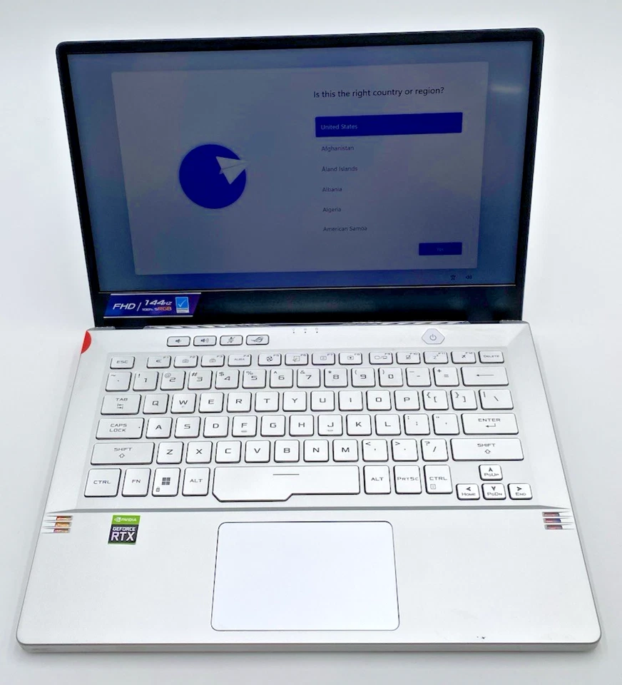 Asus Zephyrus G14 14 дюймов GA401Q Ryzen 9-5900HS 3,3 ГГц твердотельный накопитель 500 ГБ 24 ГБ DDR4 серебристый C - Изображение 3 из 4