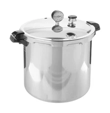 Presto 01784 23-Quart Induction Compatible Pressure Canner, Silver, Aluminum