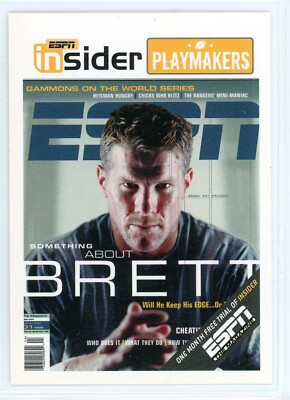 2005 ESPN  Insider Playmakers BRETT FAVRE Card NNO Green Bay Packers
