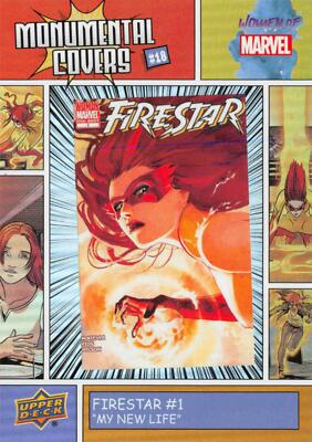 2024 Upper Deck Women of Marvel MONUMENTAL COVERS BI-18 / FIRESTAR #1