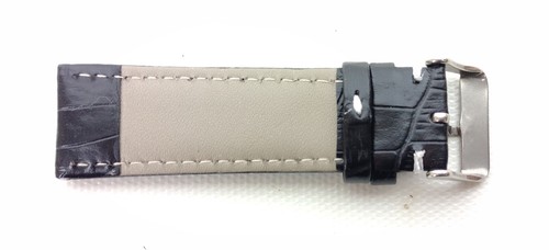 2 nuovi cinturini per orologio in pelle nera 21 mm - Foto 6 di 6