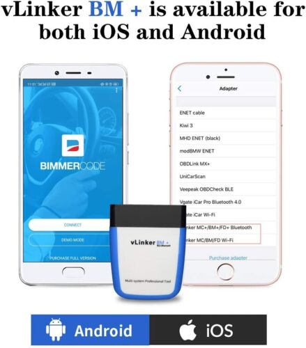 Herramienta de escáner de diagnóstico Vgate vLinker BM+ BT 4.0 OBD2 CÓDIGO BIMMER para iOS Android - Imagen 4 de 13