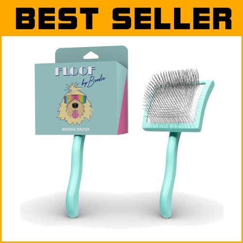 Gentle Dematting Slicker Brush for Long Haired Dogs - Comfortable & Easy Use