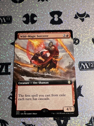 MTG Wild-Magic Sorcerer (Extended Art) Regular D&D AFR Commander