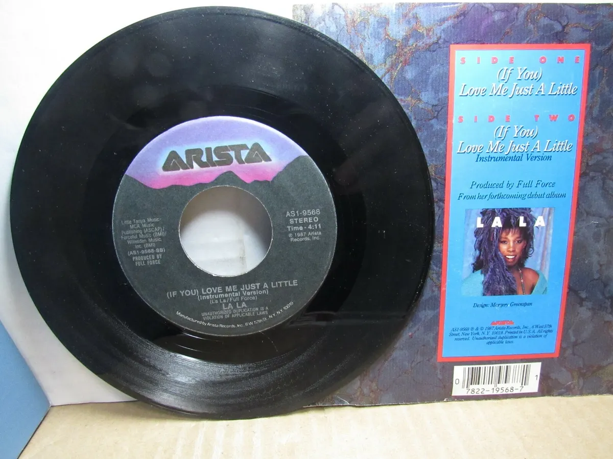 Old 45 RPM Record Arista AS 1-9568 La La Love Me Just a Little (voc  amp; ins) eBay