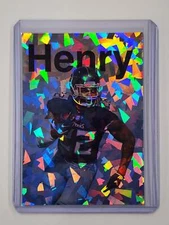 Derrick Henry Artist Signed Tennessee Titans Refractor Art Card 1/1