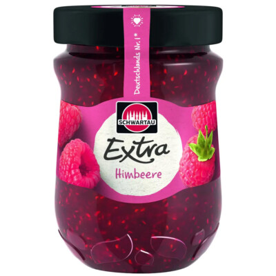 Schwartau Extra Himbeere Frühstück Fruchtaufstrich vegan 340g