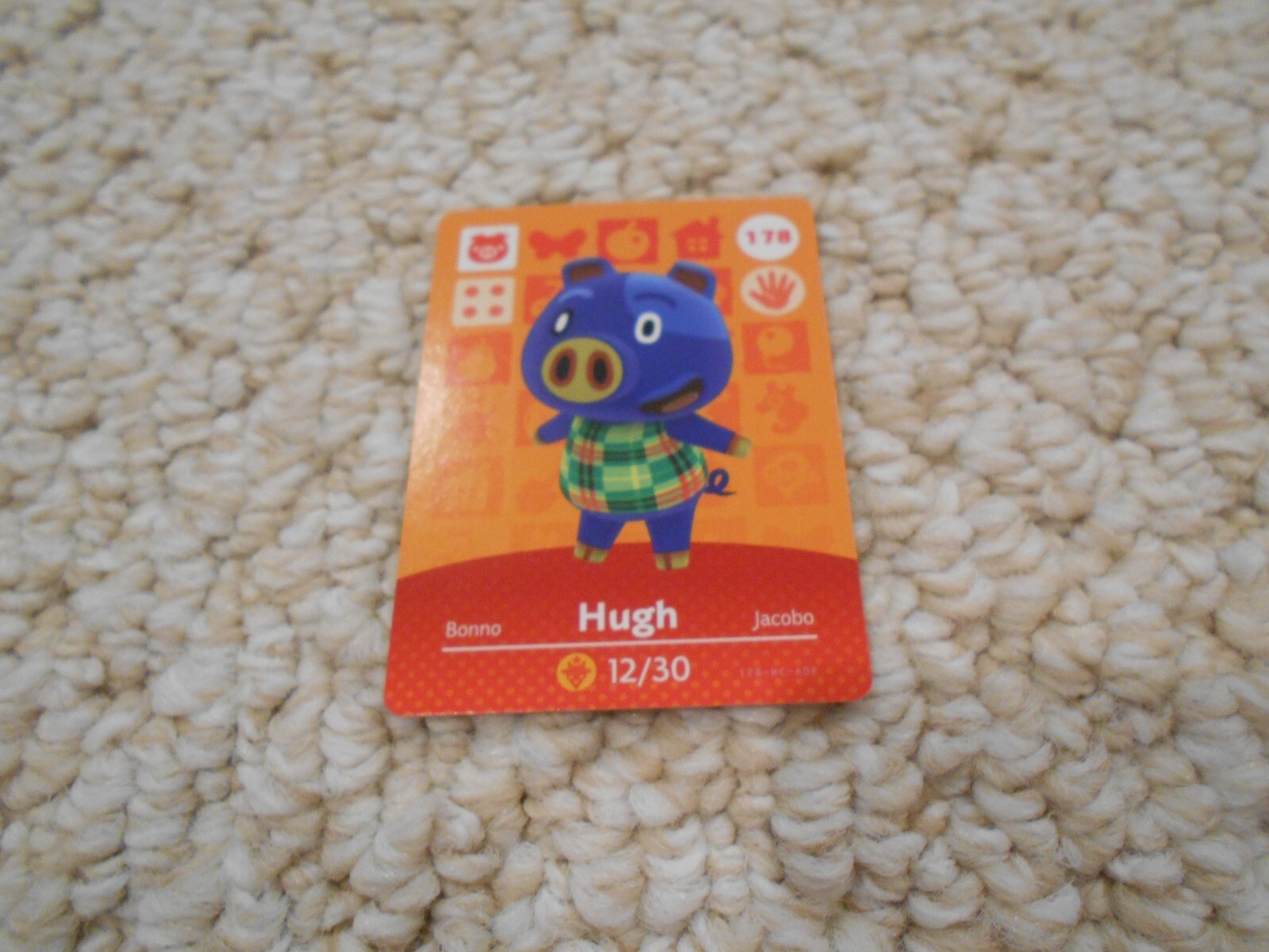 Carta Collezionabile Animal Crossing New Horizons Carta Amiibo Animal Crossing #184 Anicotti - Serie Orizzonti 2, Nuova Mai Scansionata, Perfetta Per Il Gioco Animal Crossing New Leaf 3DS