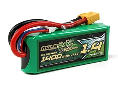 Batteria LiPo Turnigy MultiStar Racer 1400mAh 3S 65C – Per Multirotori E Droni