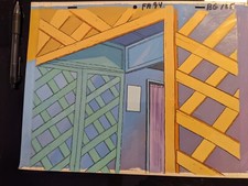FAT ALBERT CHRISTMAS SPECIAL animation Cel background production art 1970's BG F