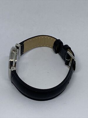 Grovana 32761532 Women Black Leather Analog Silver Dial  display picture 1