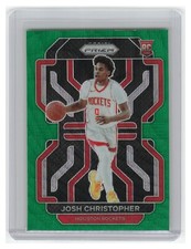 2021-22 Panini Prizm Josh Christopher RC Green Wave Fanatics Exclusive Houston
