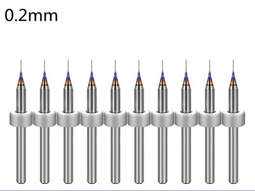 10pcs 0.1mm-1.2mm PCB Print Circuit Board Carbide Micro Drill Bits for SMT CNC - Imagen 4 de 45