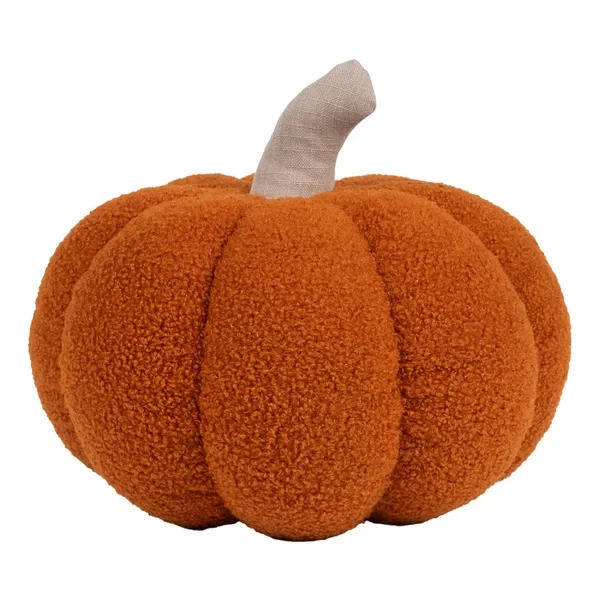 Nueva Almohada Sherpa Decorativa Cosecha Halloween Estilo Granero Cerámica Forma Calabaza Foto 4 de 4