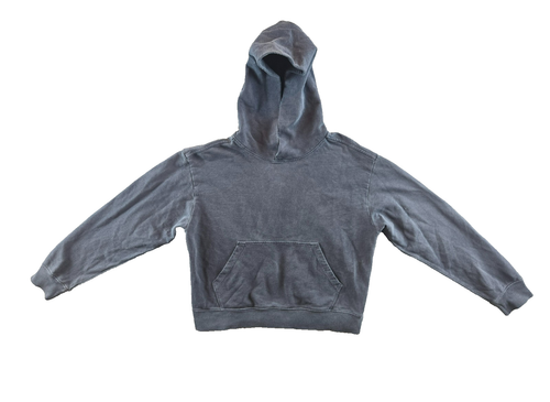American Giant French Terry Hoodie Womens Medium Gray Cropped Pullover Sweater