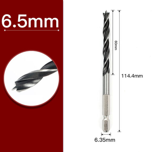 Holzbohrer Spiralbohrer Bohrersatz Bit Bohrer Sechskantschaft Holz 1.5mm - 10mm - Bild 24 von 32