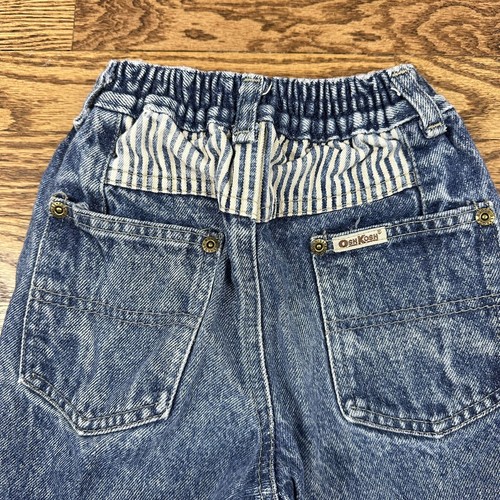 Vintage 90s Oshkosh B’gosh Carpenter Denim Jeans Boys Size 6 USA Made Workwear - Picture 12 of 12