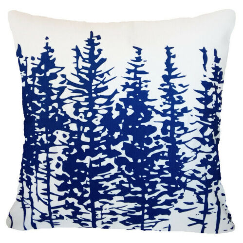 PILLOW COVER Navy Blue Velvet Boho Home Decor Decorative Bed Cushion Case 16x16" - Picture 2 of 19