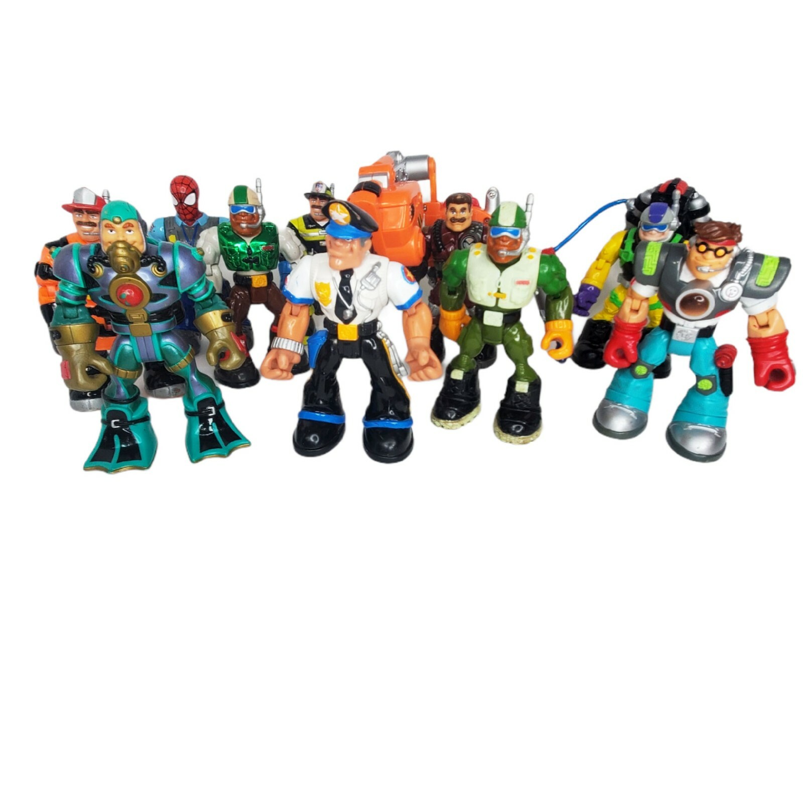 Fisher Price Mattel Rescue Heroes Action Figure 10 pc Lot 1997-2001