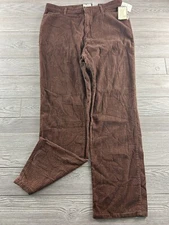 FDJ French Dressing Brown Corduroy Pants Natural Fit Size 16 NWT New