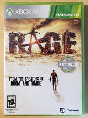 Rage Xbox 360 Video Game Bethesda Platinum Hits Best Seller Brand New & Sealed