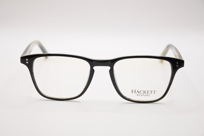 HACKETT BESPOKE HEB 140 SQUARE EYEGLASS FRAMES BLACK 51-19-145 NEW