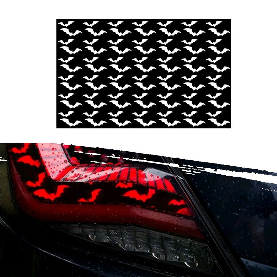 Bat Car Taillight Cover Sticker Waterproof DIY Headlight Vinyl Decal
