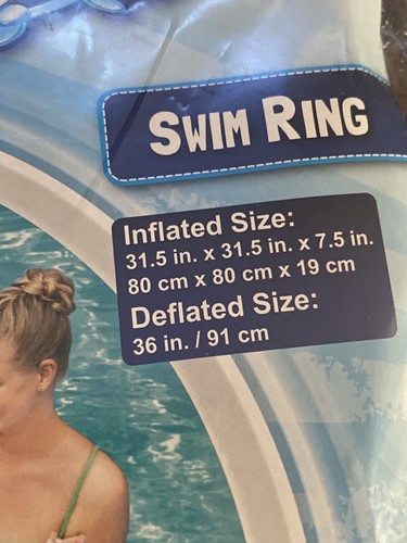 H2O GO! Bestway Rainbow Schwimmring 31,5" Schlauch Pool Schwimmer Alter 10+ NEU VERSIEGELT - Bild 5 von 5