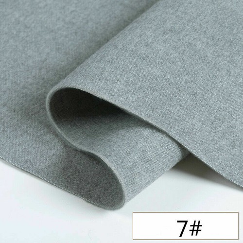 Wool Blend Fabric Reversible Faux Cashmere Cloth Tweed Solid Double Side - Picture 12 of 37