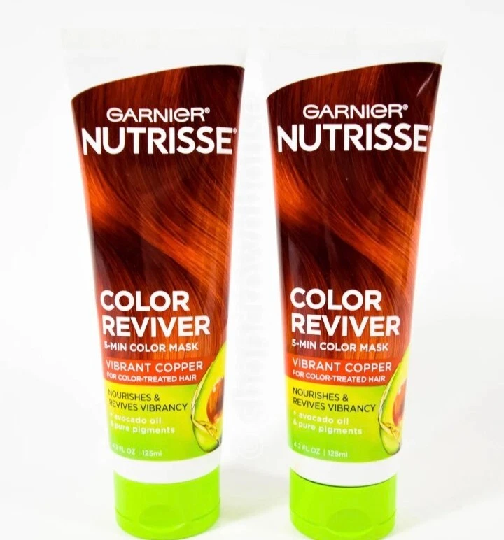 2 Garnier Nutrisse Color Reviver VIBRANT COPPER 5 Min Color Mask